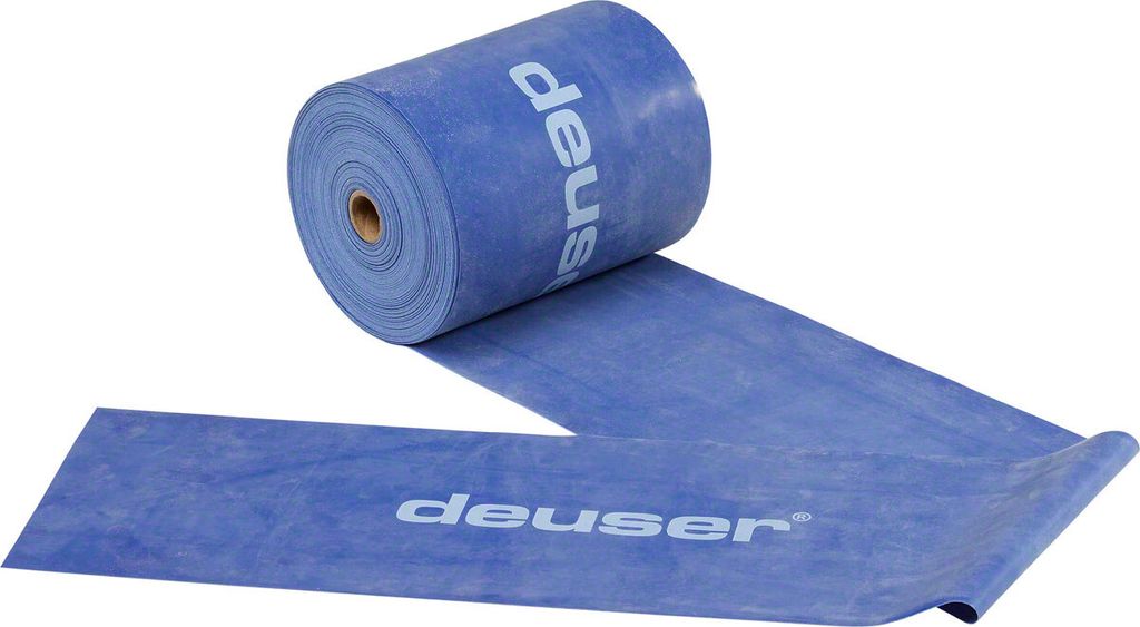 Physio Band Fitnessband Übungsband Widerstandsband 25 m, Stark BLAU