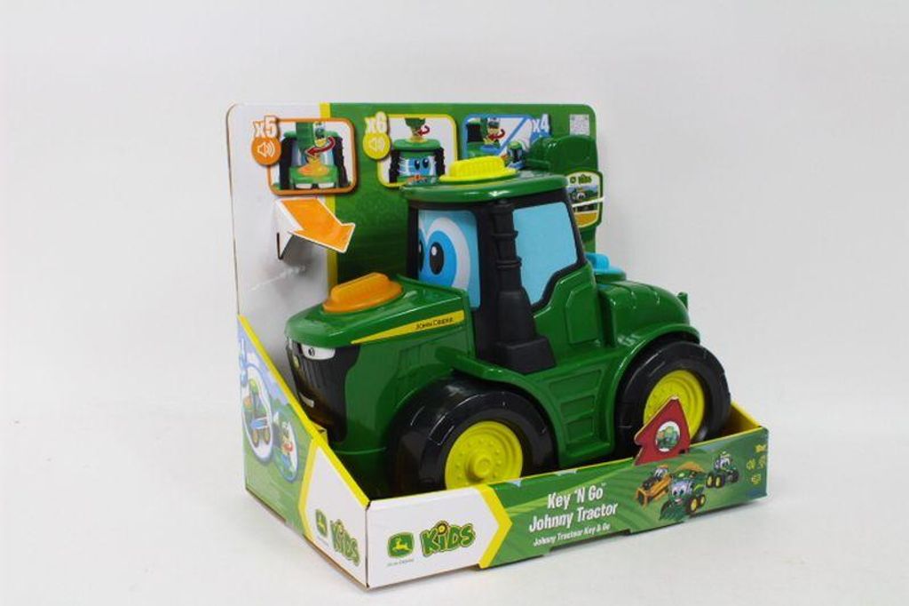 Trattore Tomy John Deere Johnny con chiave Immagine del prodotto 