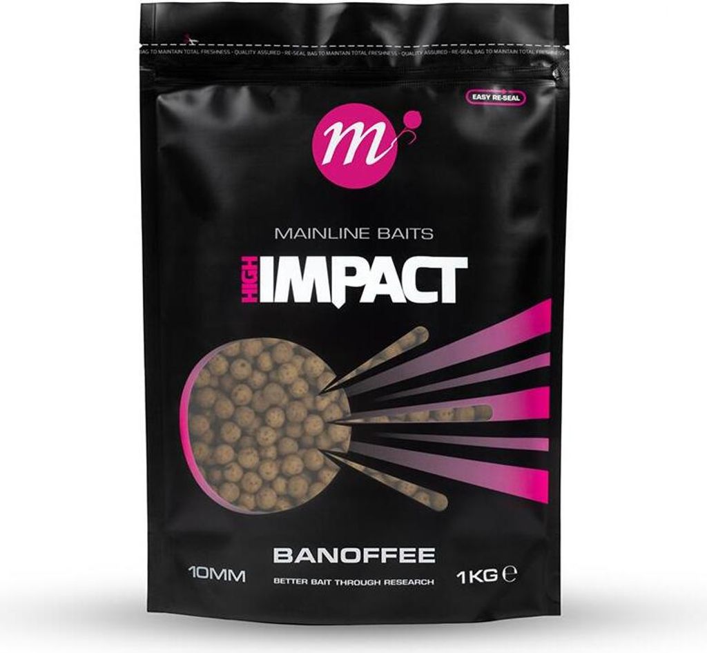 Mainline Baits High Impact Shelf Life Boilies Banoffee 1 kg 10 mm