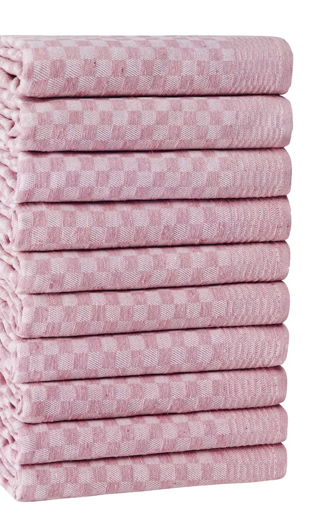 Stock 10 Strofinacci Cucina Rosa Hermia Concept Lola 40x60 cm - 2