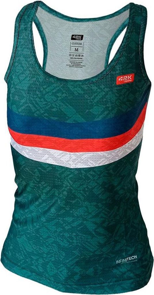 42k Running 1973 ärmelloses T-shirt Grün M Frau Grün M