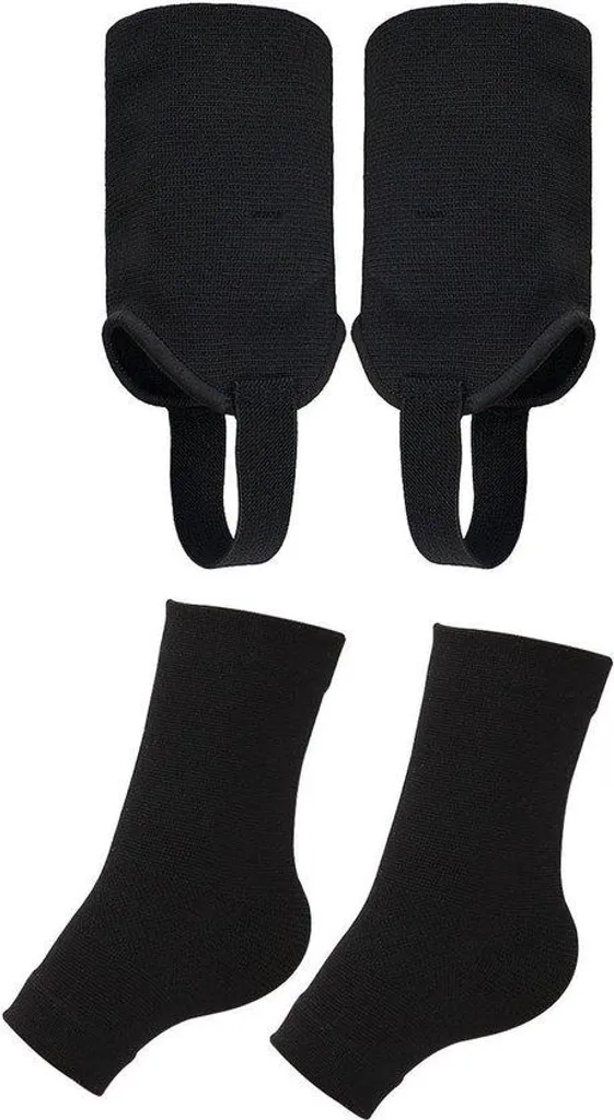Protège-chevilles de running noirs pour prévenir les entorses de sport