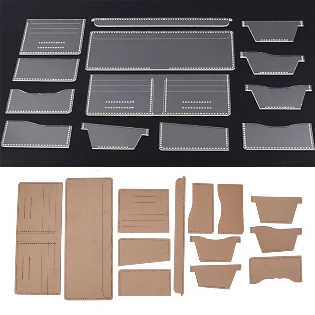 Gabarit en Cuir Acrylique Durable - Modèle de Découpe Rigide de 2mm