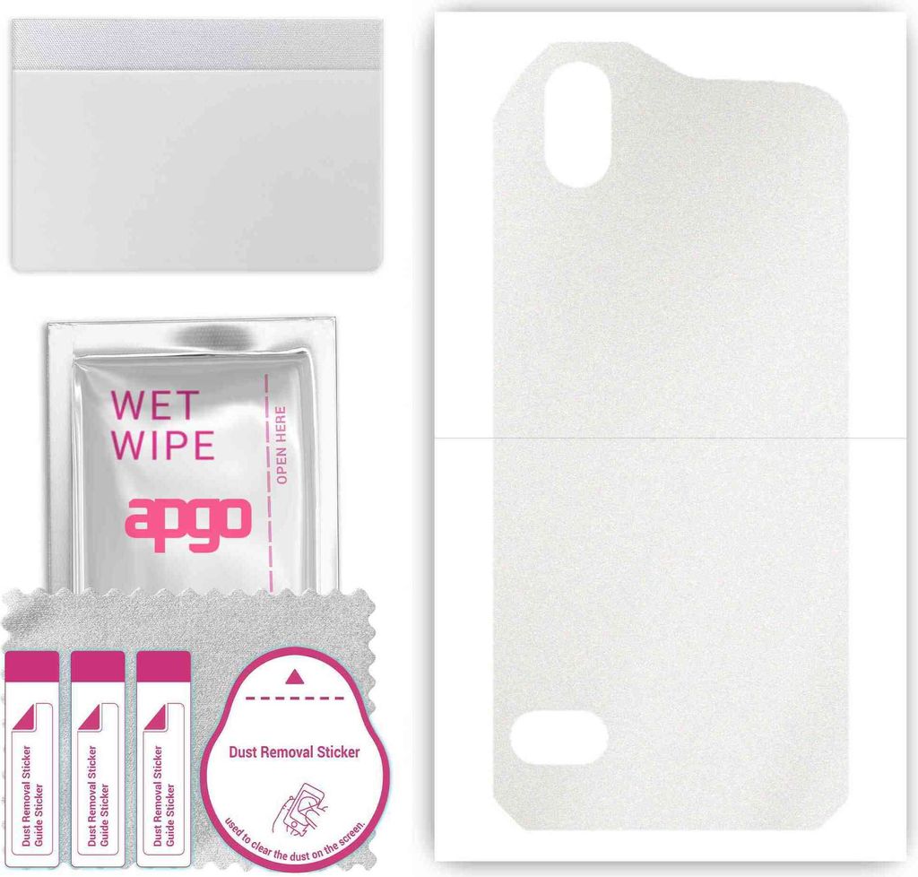 apgo Rückseite Schutzfolie, Skin, kompatibel mit Cat S61, Hinten Displayschutzfolie aus Vinylfolie, kratzfest, einfache Montage - Matt Transparent