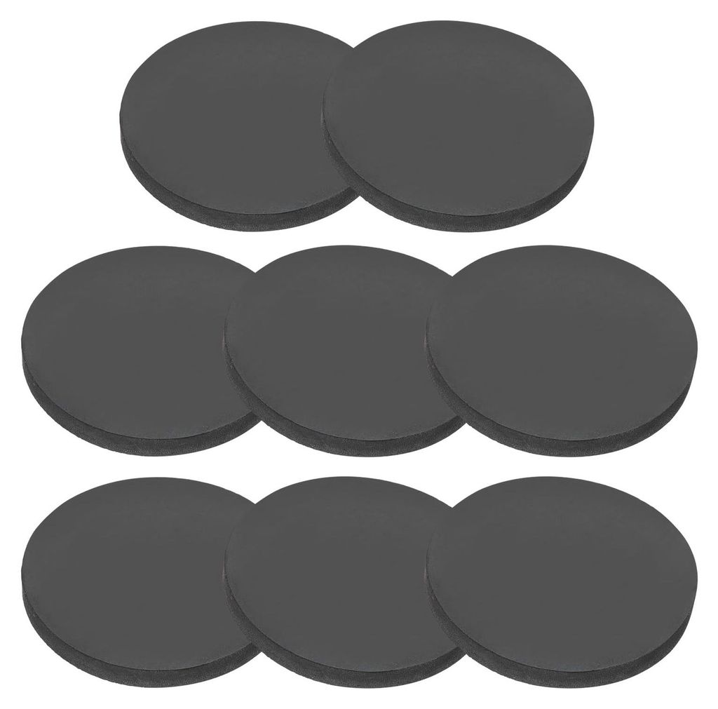 Gummiringe, runde Gummibuchsen 75 mm x 8 mm, Gummidichtung, Flachdichtung, Dichtungspads für Heimwerkerbedarf für Haus und Auto, schwarz