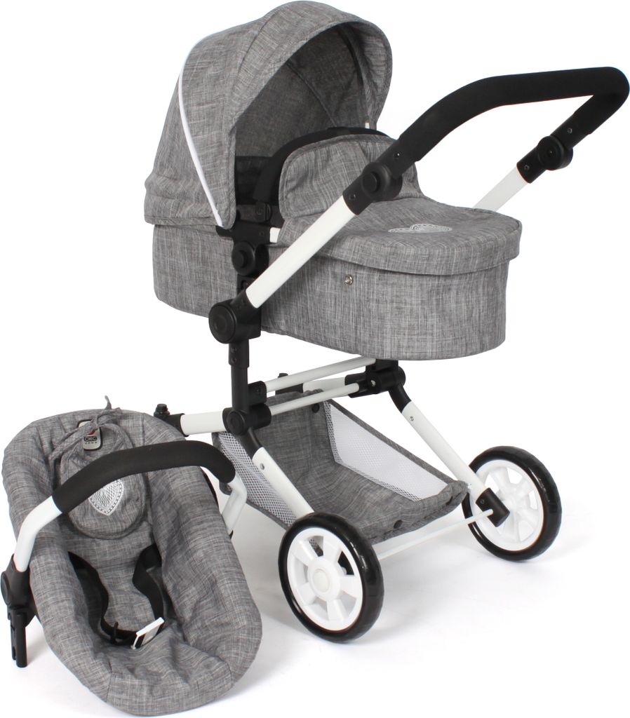 BAYER CHIC 2000 Puppenwagen Kombi LINUS mit Autositz 592 76 Produktbild 
