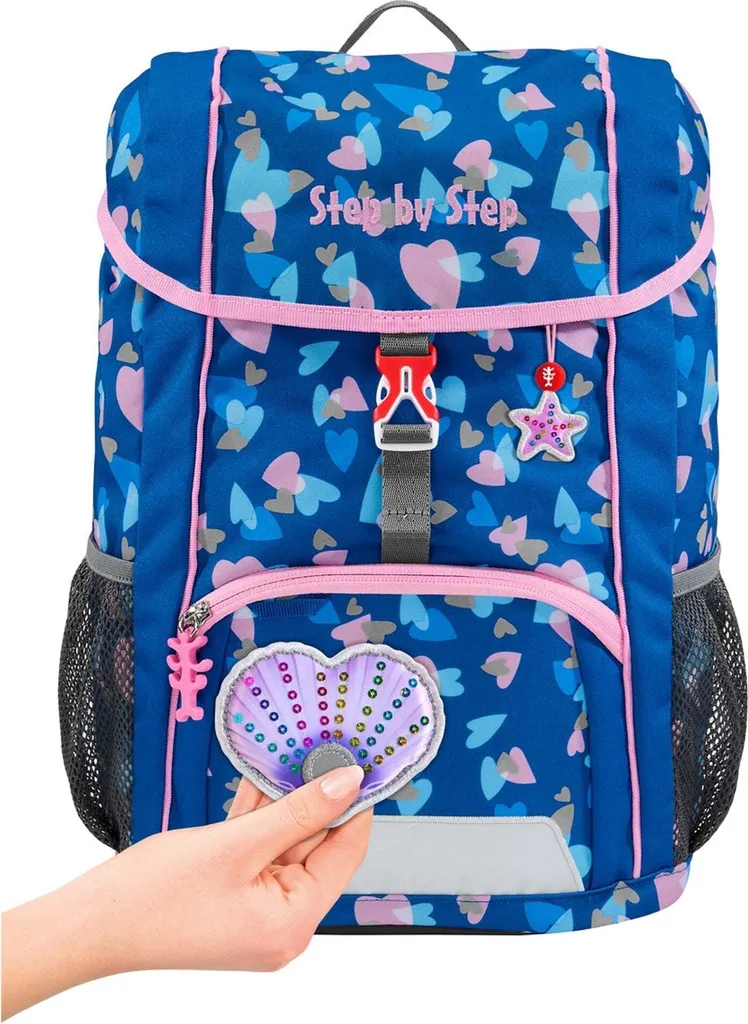 Sac à dos ergonomique et visible 13L Step by Step KID REFLECT bleu - 7
