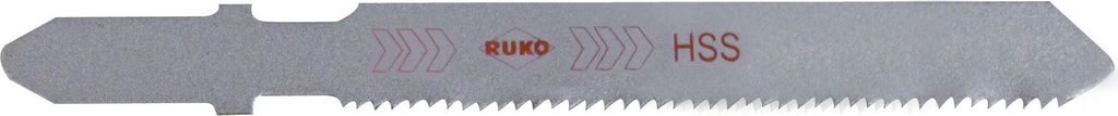 RUKO 5x Stichsägeblatt 8010 HSS blank gewellt - 3218010
