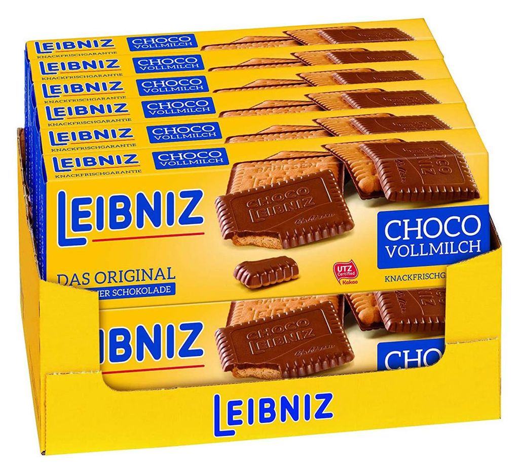 Leibniz Choco Butterkeks mit knackiger Schokolade 125g 12er Produktbild 