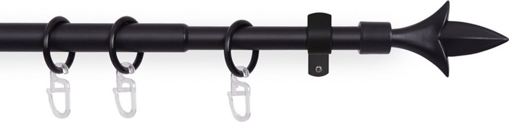 30 Anelli Per Tende Con Ganci Pieghevoli – Diametro 28 Mm (Asta Fino A 16 Mm) – Colore Nero, In Plastica Leggera E Scorrevole – Bestlivings