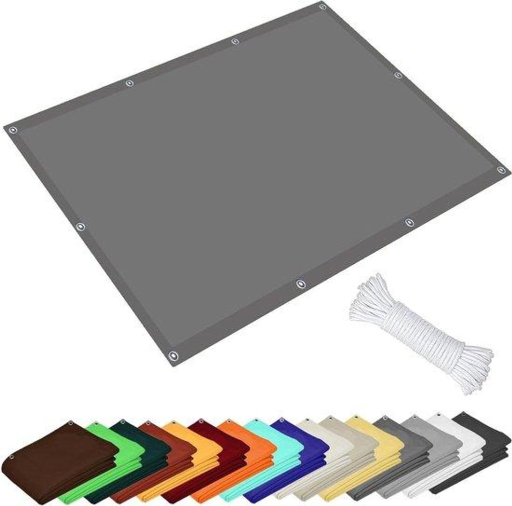 Schaduw-Doek für Außen - 98% UV-Schutz - 1,7 x 1,8 m - Lichtgrau
