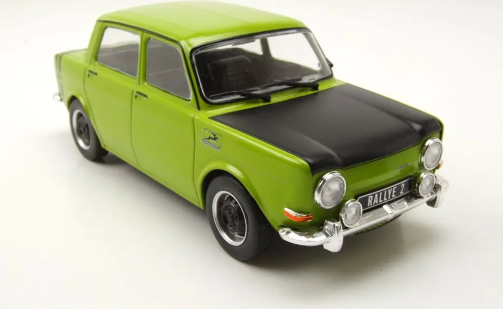 Réplique Simca 1000 Rallye 2 1:24 métal durable Whitebox vert clair