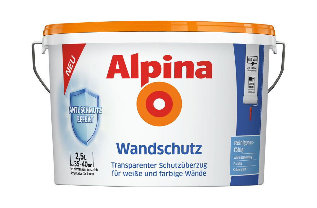 Alpina Schutzanstrich Wandschutz transparent 2,5 L