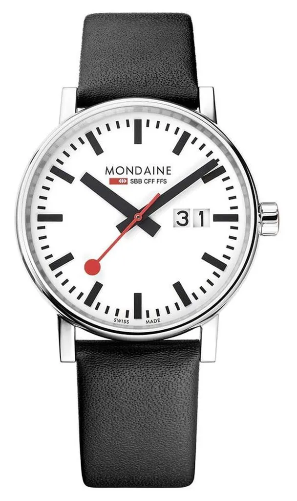 Mondaine evo2 Montre Homme Lisibilité Optimale et Confort Ergonomique 40mm