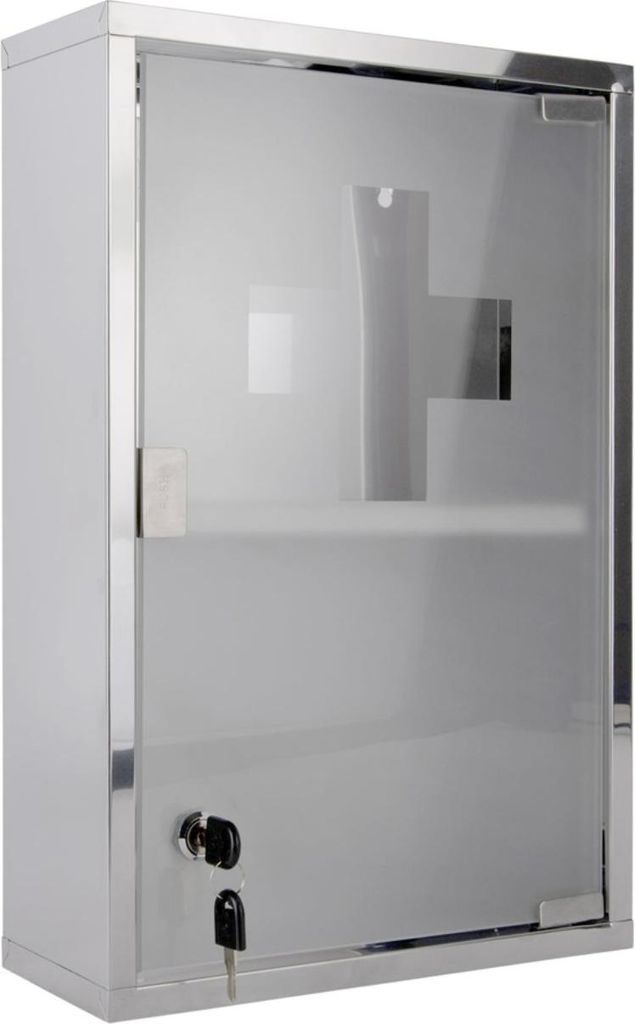 Present Time - Wanddekoration Medicine Large - Silber - 25x12x48cm