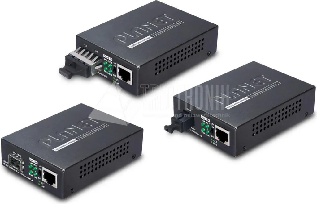 Convertisseur Réseau pour Extension Fibre Longue Distance 40km Noir