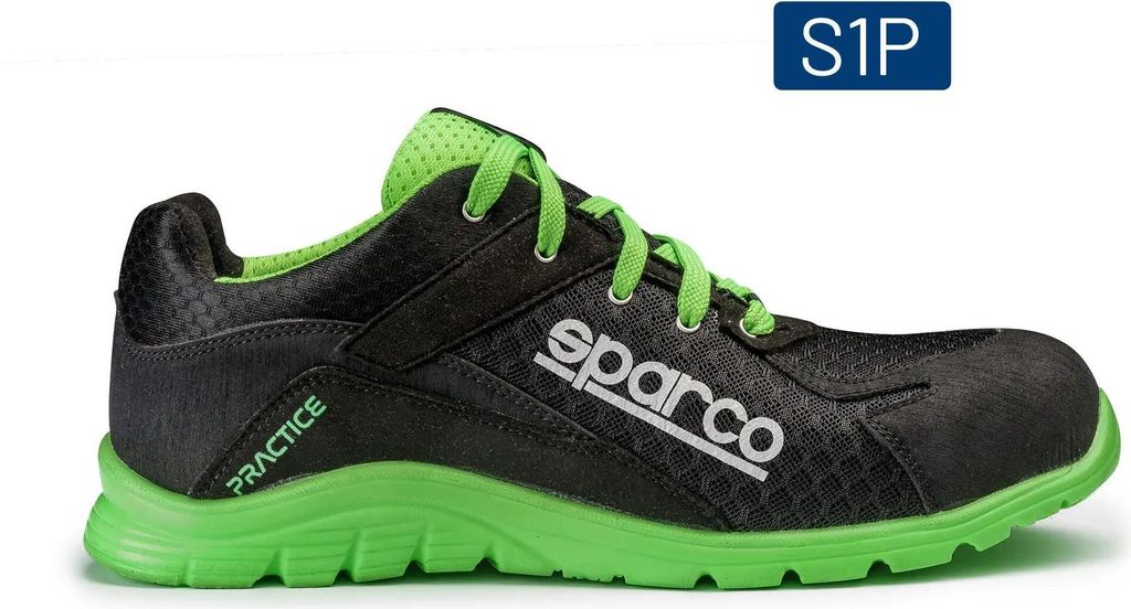 Sparco 07517NRVF Sicherheitsschuh Praxis Keke ESD S1P SRC Schwarz/Grün 41