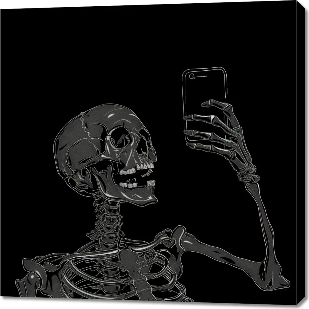 Image 90 x 90 cm Selfie hors du temps pour Habiller un Mur Vide