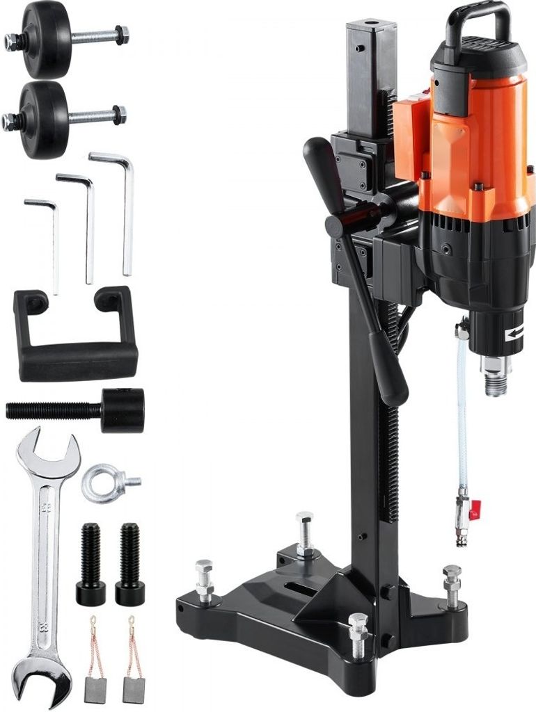 Kernbohrmaschine - Diamantkernbohrmaschine 2500 W - Kernbohrgerät 0-750 U/min - 26 cm Magnetbohrmaschine - Geeignet