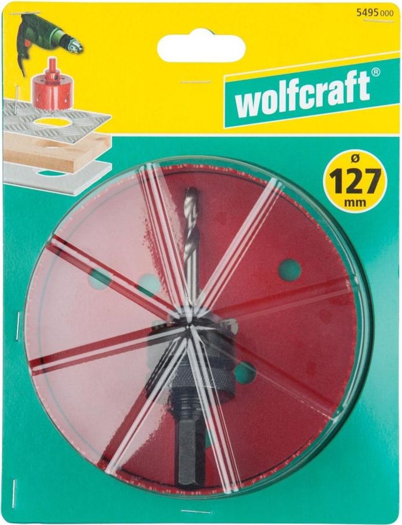 Sega a tazza Wolfcraft BIM per legno/plastica/metallo, Immagine del prodotto 