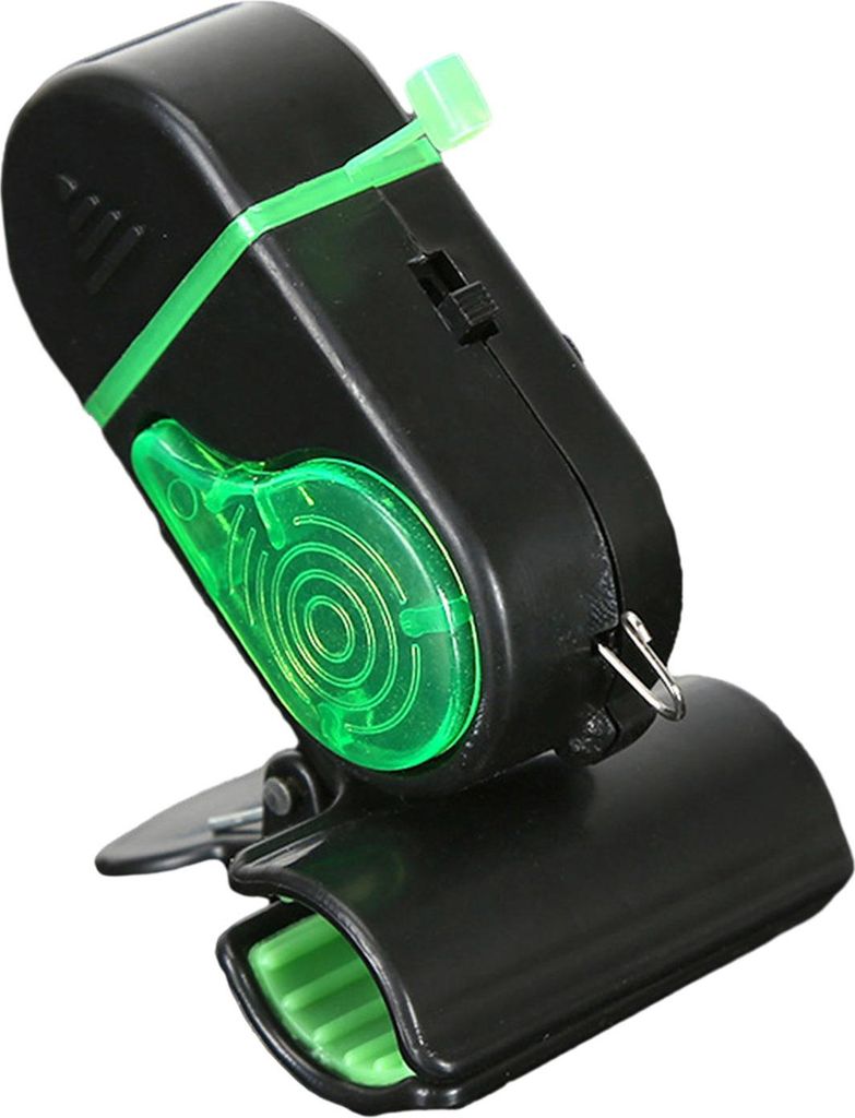 Bissanzeiger fürs Angeln mit Clip, 80 dB, Nacht-Angelruten-Alarmlicht, universeller elektronischer Bissanzeiger, Bisssensor, LED-Lampe, Angelzubehör