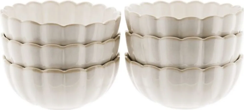 Set 6 Ciotole Professionali Bloomy Porcellana 13cm per Horeca