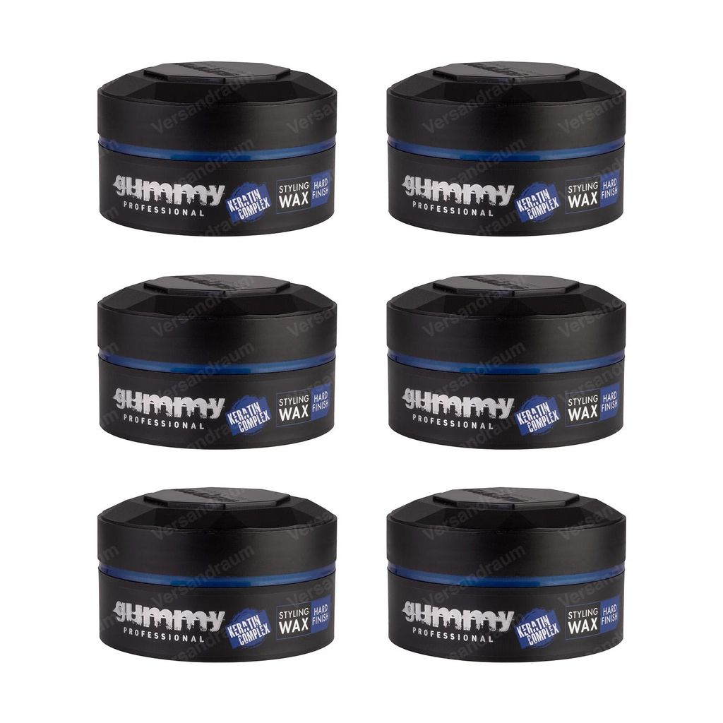 6x FONEX Gummy Styling Wax Hard Finish 150 ML Produktbild 