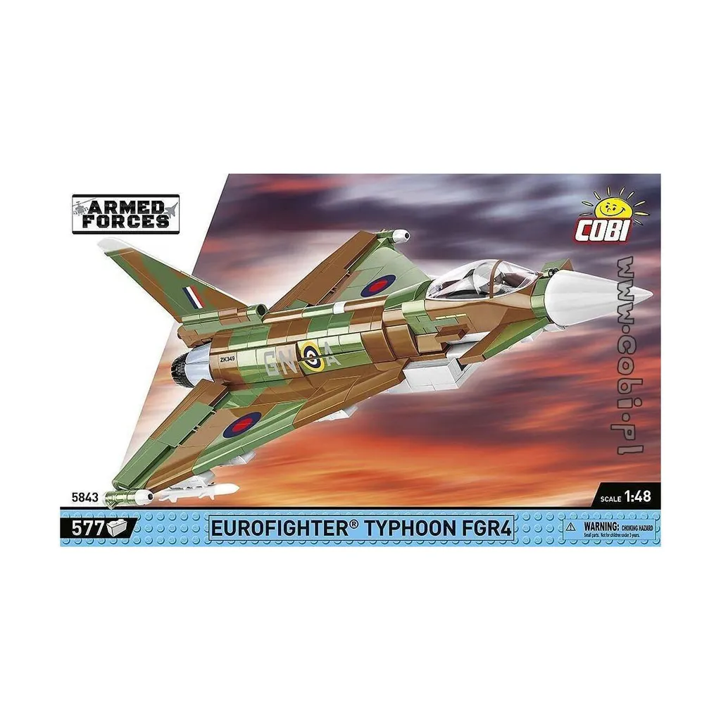 Cobi 5843 Armed Forces Eurofighter Typhoon FGR4 RAF Maquette Avion