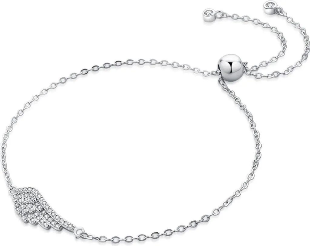 Bracelet argenté à la mode aile d'ange B0000440 - Bijou fin femme
