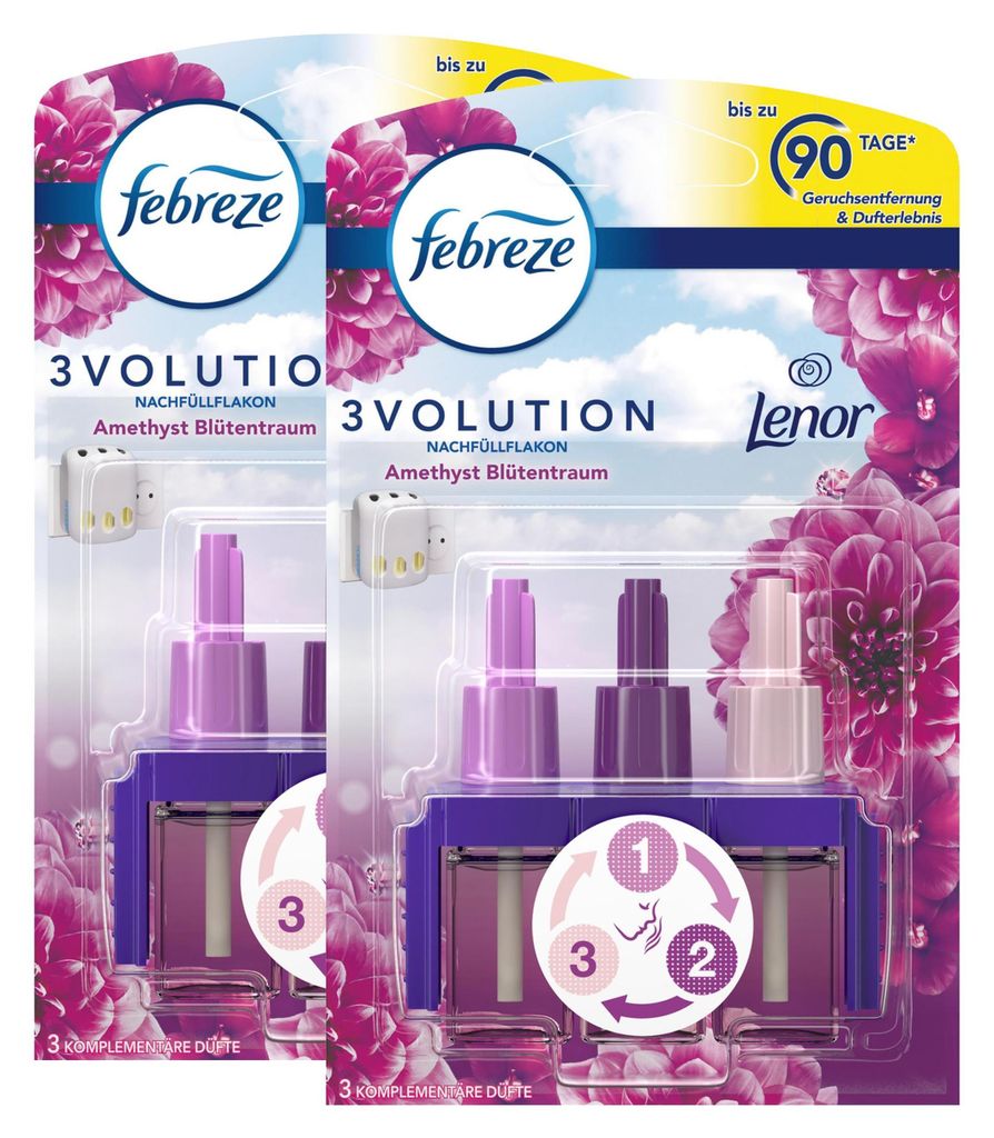 Febreze 3Volution Nachfüllflakon Lenor Amethyst 20ml - Raumduft (2er Pack)