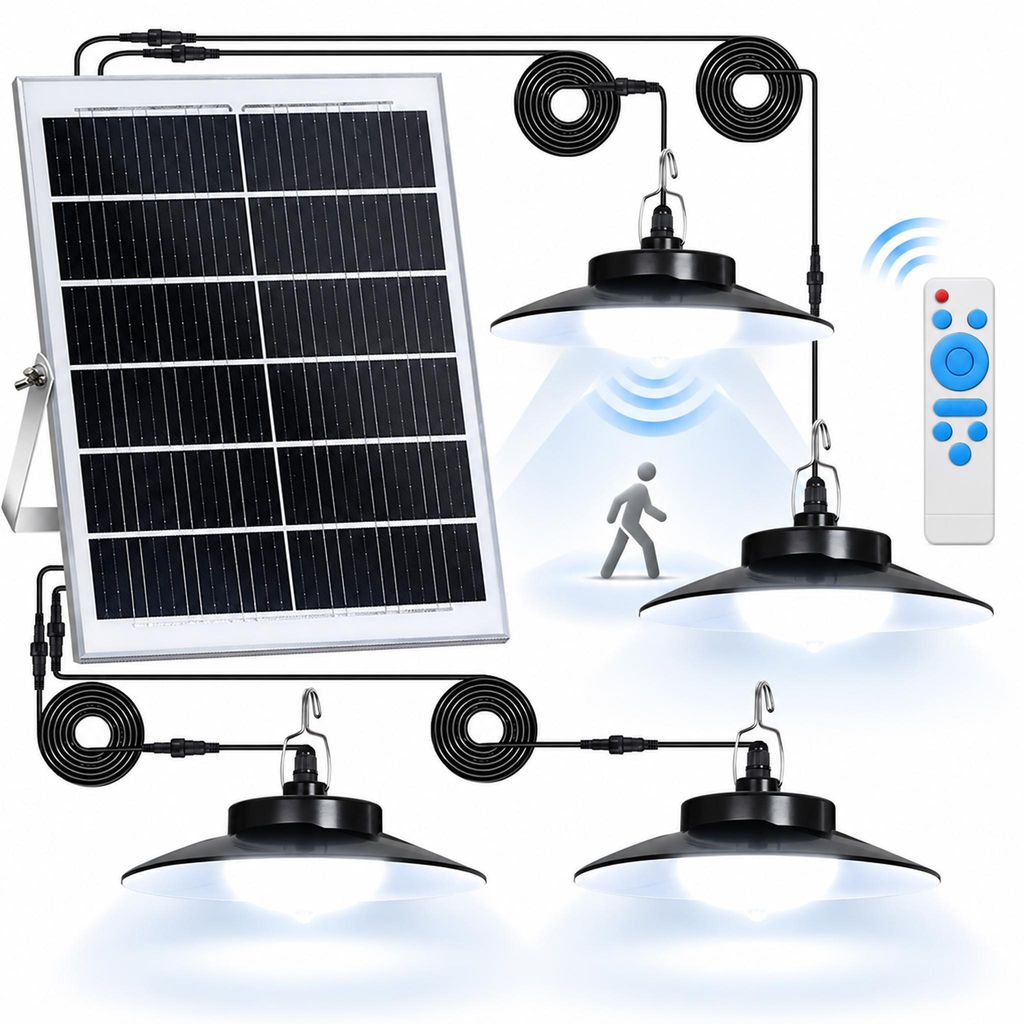 Lampa solarna LED lampa wisząca lampy solarne do wnętrz Zdjęcie produktu 