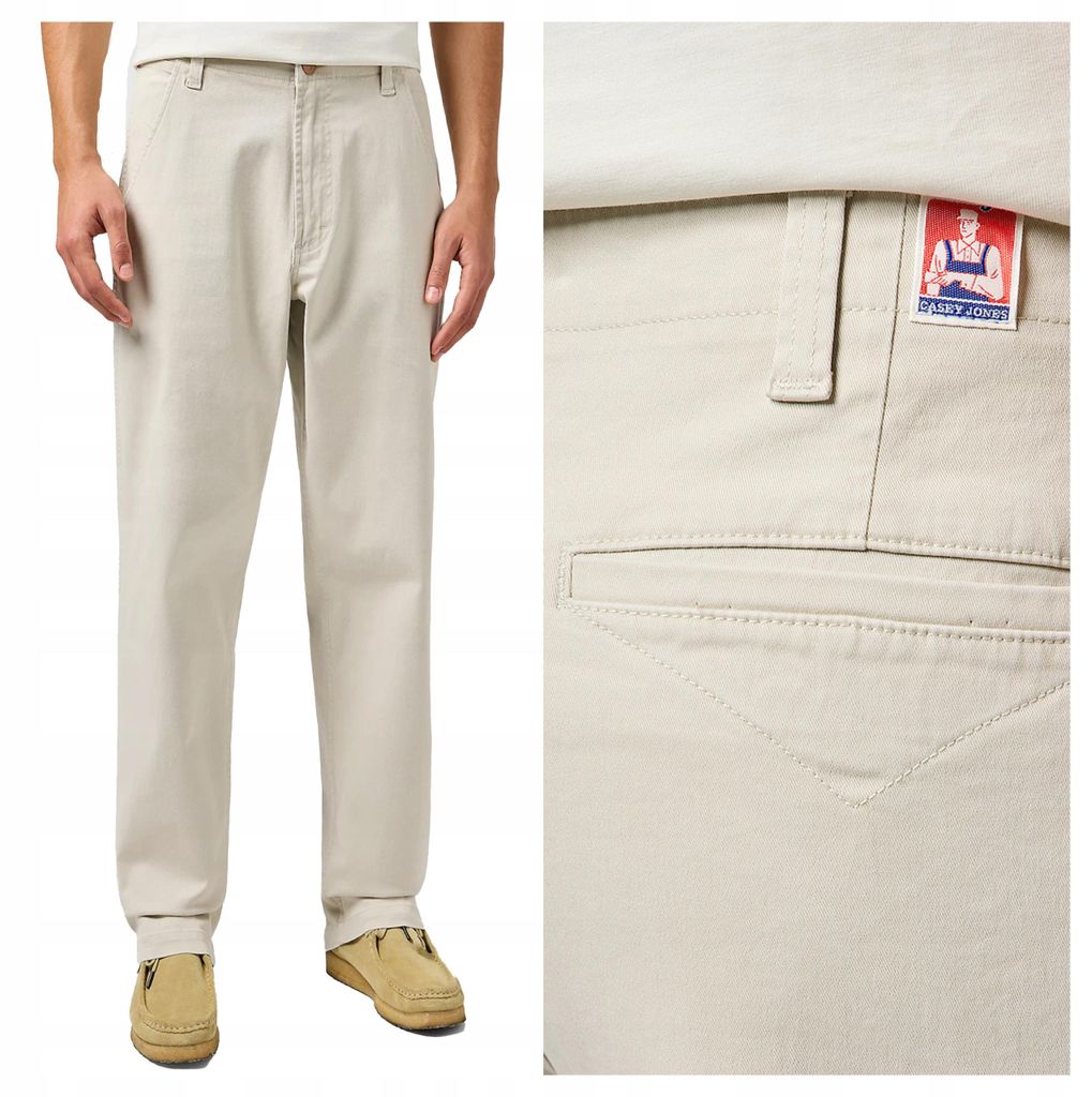WRANGLER | Herren-Chino, lockere Passform, Beige, W34 L34