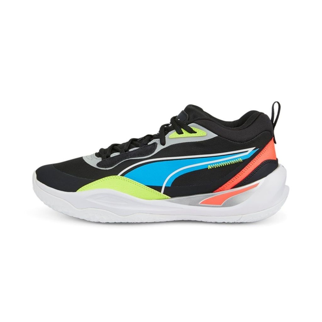PUMA Playmaker Pro Basketballschuhe Unisex jet black/lime squeeze 45