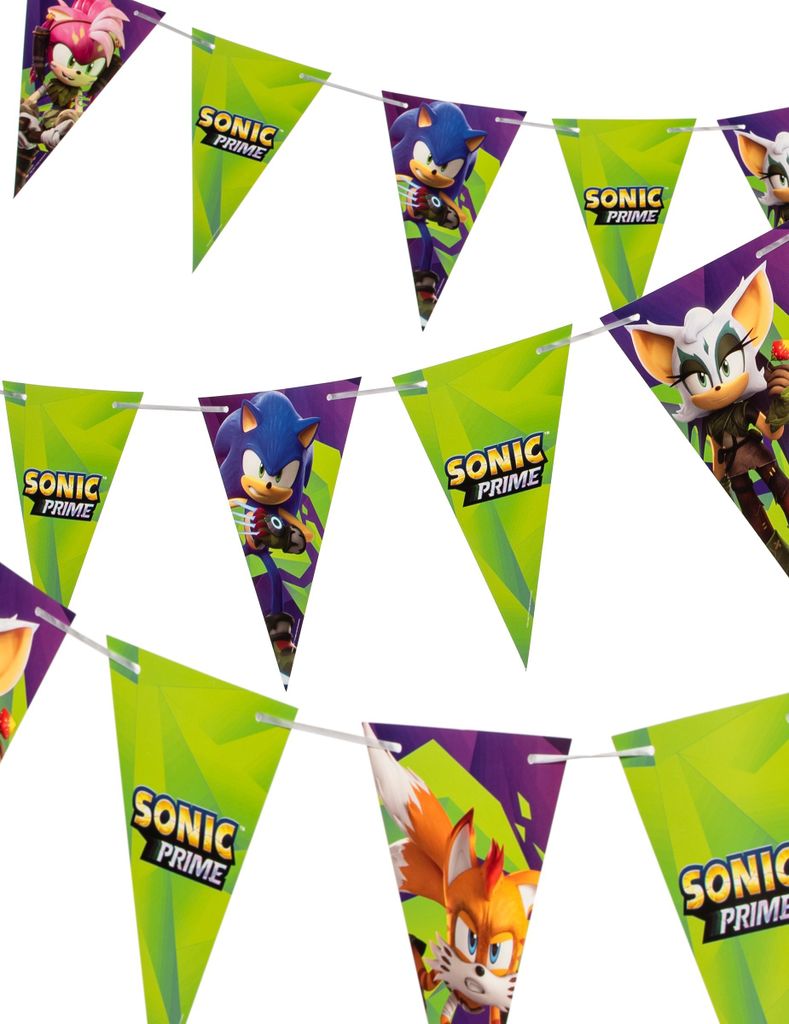 Sonic Prime Wimpelgirlande 2 meter -
