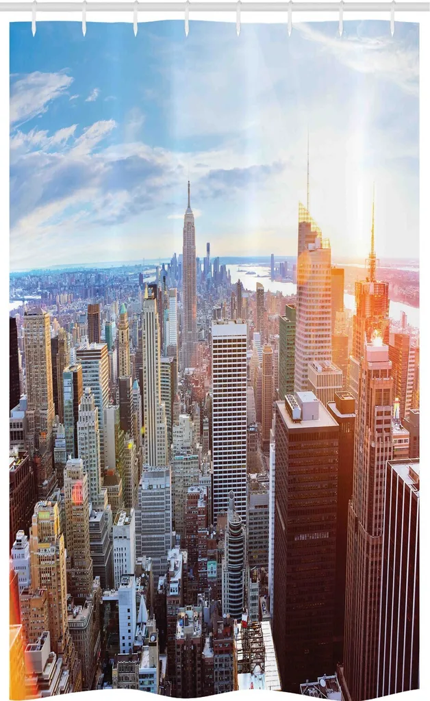 Tenda Doccia New York 120x180 cm - Design Urbano ABAKUHAUS