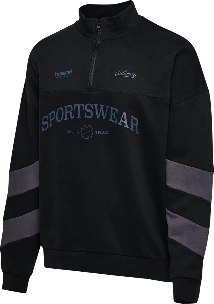 Sweat Hummel Hmloversized Halfzip noir et ébène en taille S pour homme