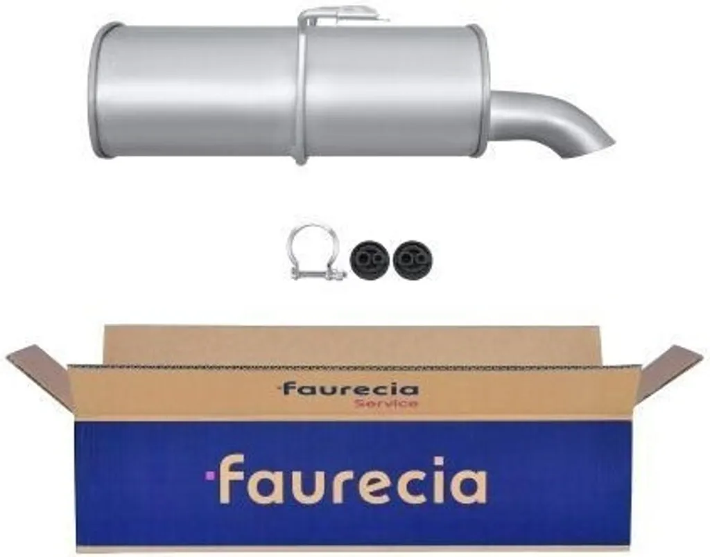 Silencieux arrière HELLA robuste pour 406 - Référence OE 1726AA Acier