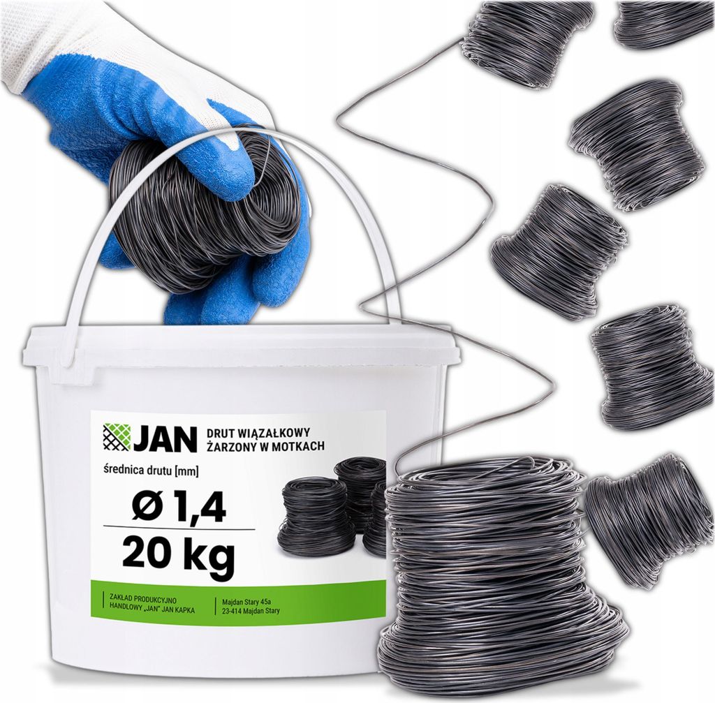 Bindedraht verzinkt- 1,4 Mm - 20 Kg - Geglüht - Multifunktional