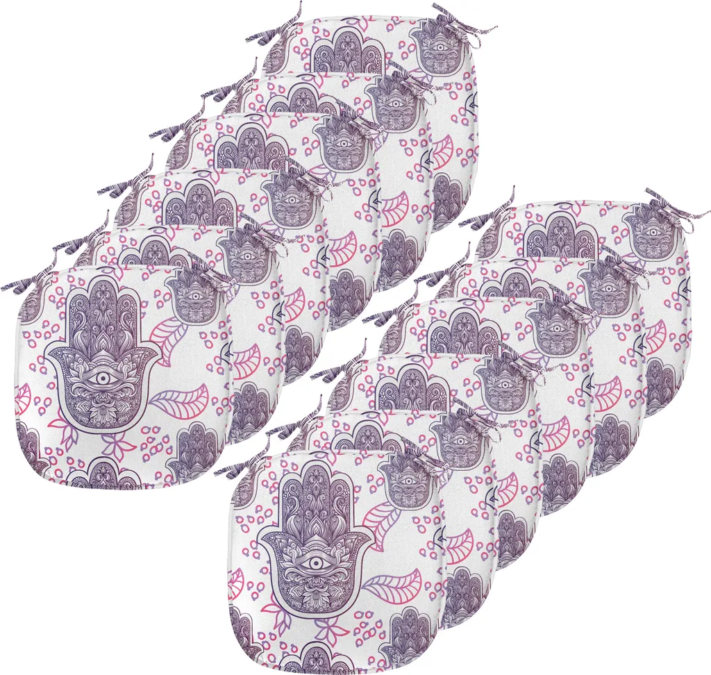 Coussins de Chaise Imperméables 40x40 cm Lot de 12 pour Salle à Manger