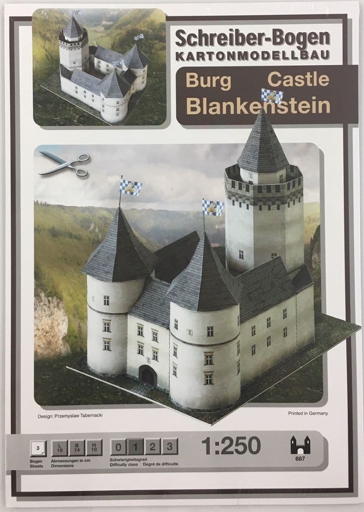 Schreiber-Bogen Kartonmodellbau Burg Blankenstein Z