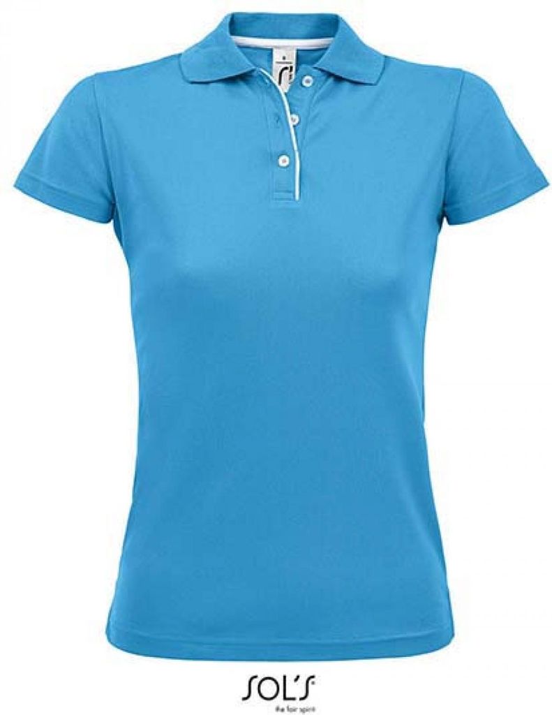 SOLs 01179 | Womens Sports Damen Poloshirt Performer - Farbe: Aqua - Größe: M