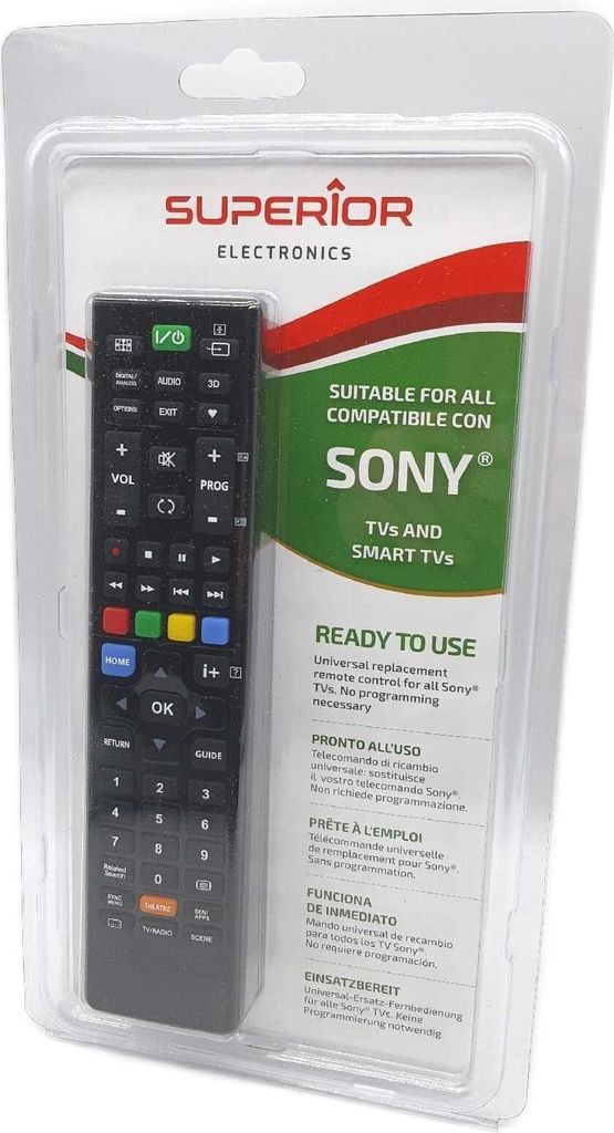 SONY TV-Geräte Universal-Fernbedienung sofort einsatzbereit keine Fernbedienung erforderlich