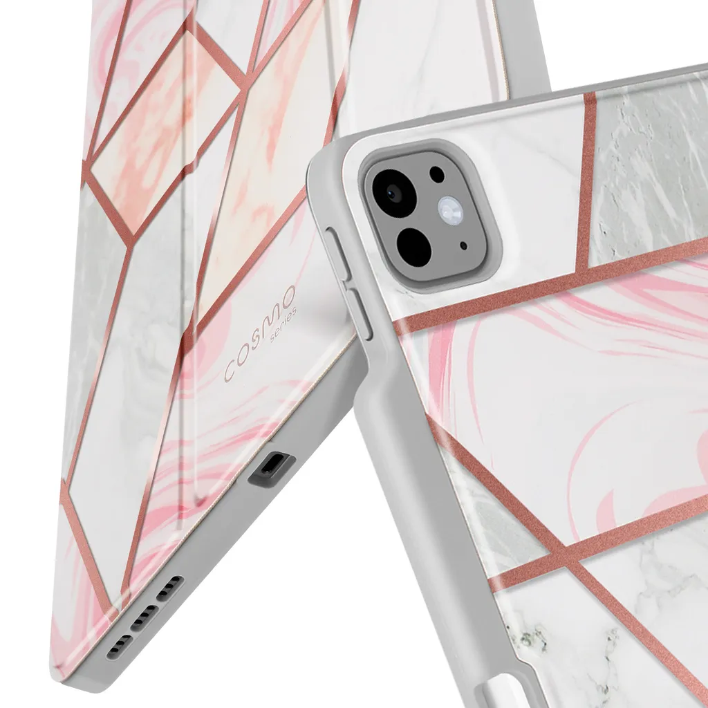 Supcase Coque iPad Pro 13 2024 Protection Intégrale avec Support - Blanc