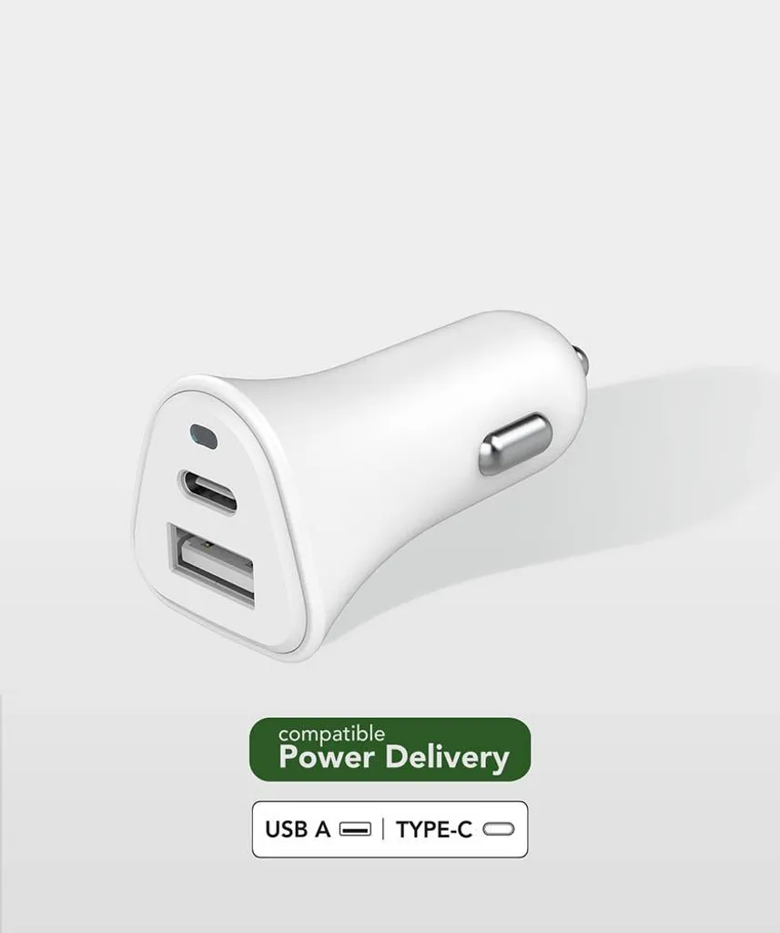 Base de Charge 37W pour Smartphone et Tablette Double Port USB Blanc