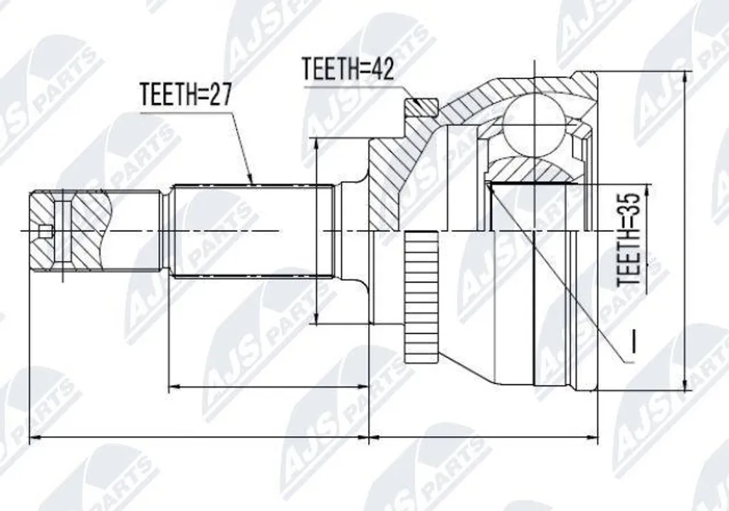 Jeu de Joints Arbre de Transmission Compatible Almera OE 391015M400 NTY