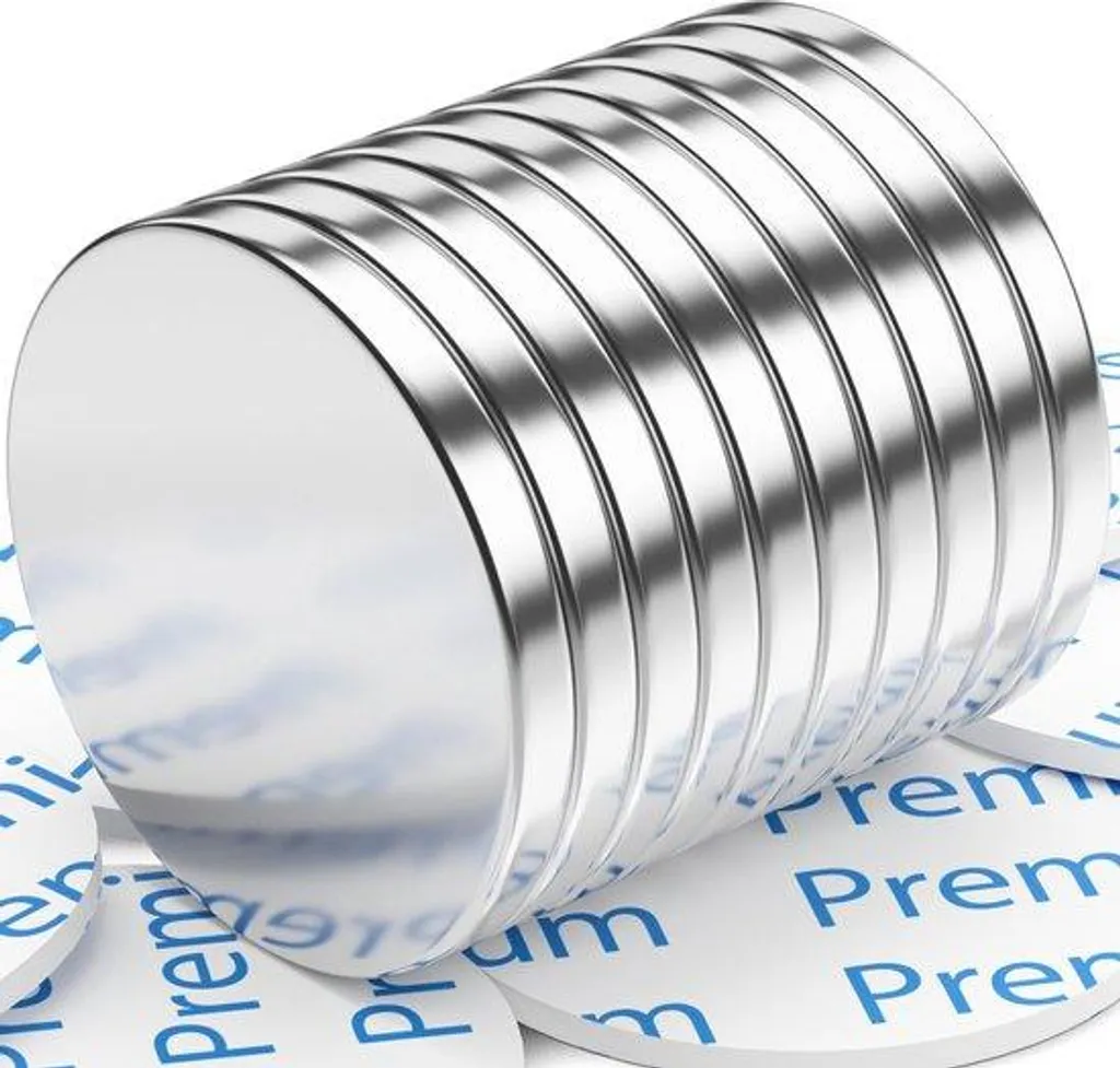 Lot de 10 aimants néodyme puissants 20x2mm pour tableaux et bureaux