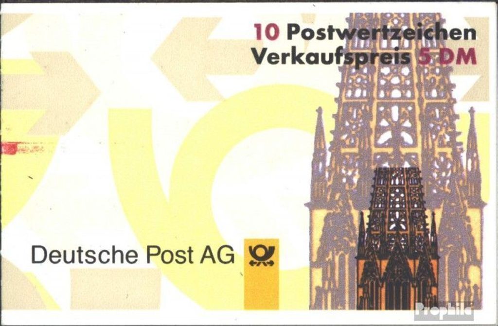 Briefmarken BRD (BR.Deutschland) 1996 Mi MH34mZ mit Zählbalken (kompl.Ausg.) postfrisch Sehenswürdigkeiten