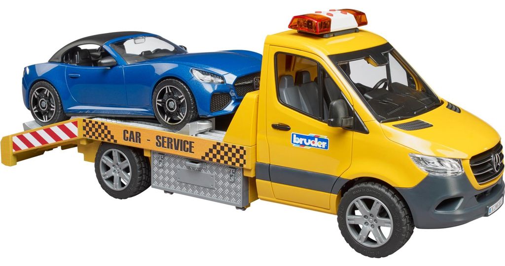 Bruder 02675 MB Sprinter Autotransporter m. Light + Sound Produktbild 