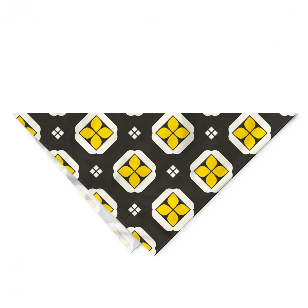 Sciarpa Triangolare Cane Giallo Terra ABAKUHAUS | Stile Country Moderno