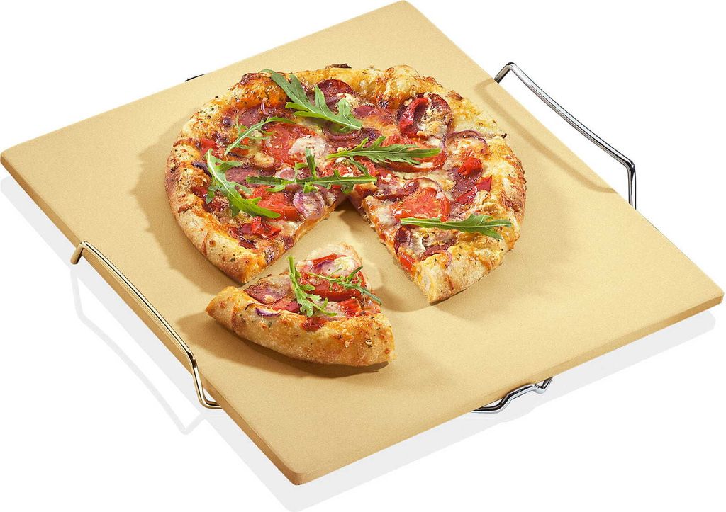 Küchenprofi pizzasteen met onderstel, afmetingen 38 x 35,5 Productafbeelding 